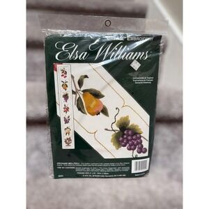 Vintage NOS  Elsa Williams Crewel Embroidery Kit Orchard Bellpull Cottagecore